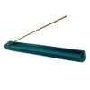 Shoyeido's 8.25" Long Ceramic Incense Tray - Blue-green