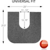 RESILIA Universal Rounded Commode Potty Training Mats - Super-Absorbent Toilet