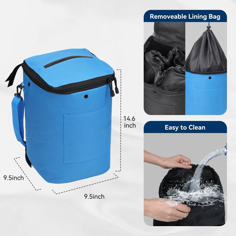 ULITECO Boat Trash Can, Portable Boat Trash Bag, Reusable Boat