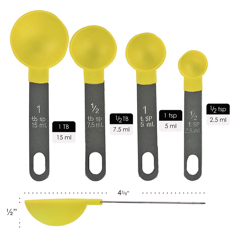 Reston Lloyd 8pc Measuring Cups & Spoons for Dry &