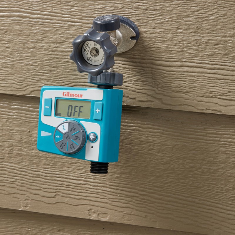 Gilmour Single Outlet Electronic Water Timer for Garden Hose, Irrigation