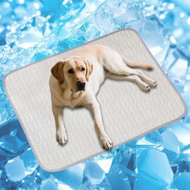 PWMENLK Cooling Mat for Dogs Cats Perfect Summer Ice Silk Pad for Small Medium Large Animal Washable and Chew-Proof Sleeping Seat for Crate, Bed, Floor, Car Seats Ideal for Outdoor Indoor