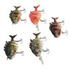 Segmented Fishing Lure Hard 6 Sections with High Carbon Treble