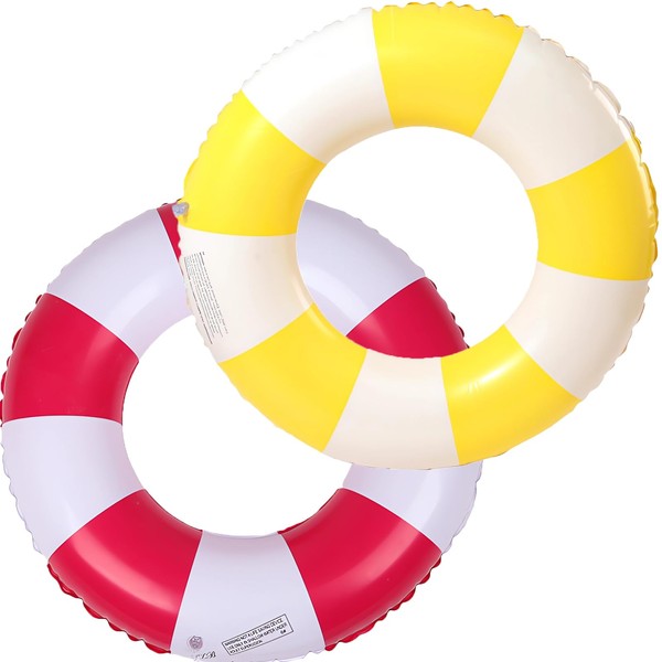 Swimming Ring Adult Retro Style Inflatable Swimming Hoop Funny Pool