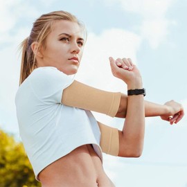 3 Pairs Slimming Shaper Sunscreen Wrap Sleeve Compression Women Upper Arm Toneup Arm Shaping Sleeves for Beauty Women Black