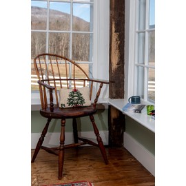 Chandler 4 Corners Artist-Designed Winter Tree Hand-Hooked Wool Decorative Throw Pillow - Christmas Pillow for Couches & Beds - Easy Care & Low Maintenance - Winter & Holiday Home Décor