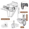 50 Pcs Shelf Support Pegs, Clear Plastic Cabinet Shelf Pegs,