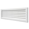 La Ventilazione P3713B White Plastic Rectangular Air Vent Grille for