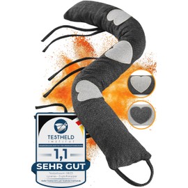 Lyvanas Draught Excluder for Doors Test Winner Model 2022-90 cm Windstopper Door Extra Tight & Durable to Save Energy - Gentle Universal Draught Excluder Window & Door - Premium