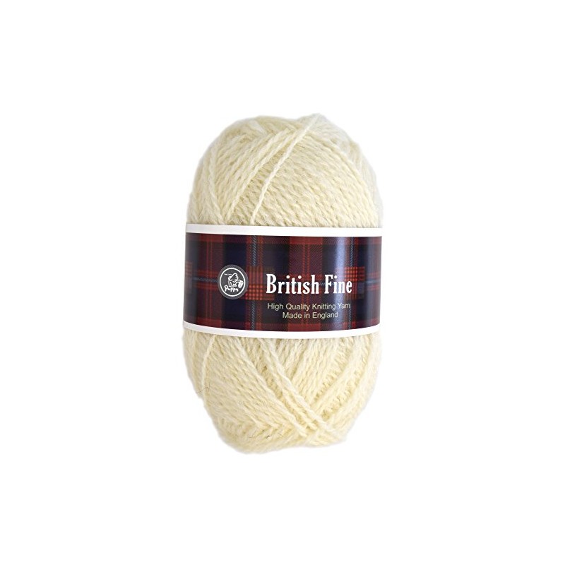 Puppy British Fine Yarn Medium Fine 1 White Series 25g