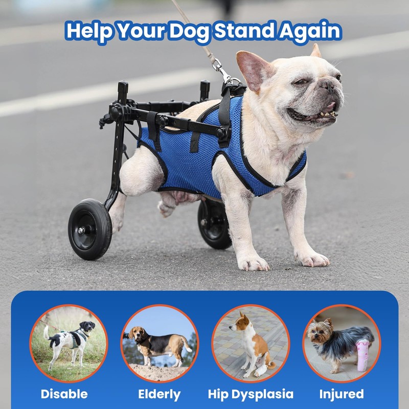 Huimpet Dog Wheelchair for Back Legs, Dog Wheelchair for Small