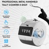 KTRIO Metal Handheld Tally Counter, 4-Digit Number Clicker Counter, Hand