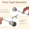 2pes Stainless Steel Tea Strainer，Baker's Dusting Wand for Sugar, Flour
