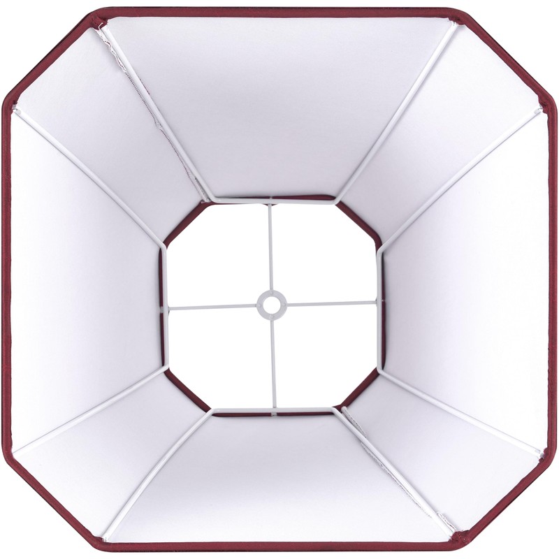 GO&SO Set of 2 Burgundy Bell Lamp Shades Fabric Lampshade,