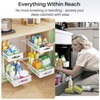 Under Sink Organizer, 2 Tier Pull out Cabinet Organizer Baskets