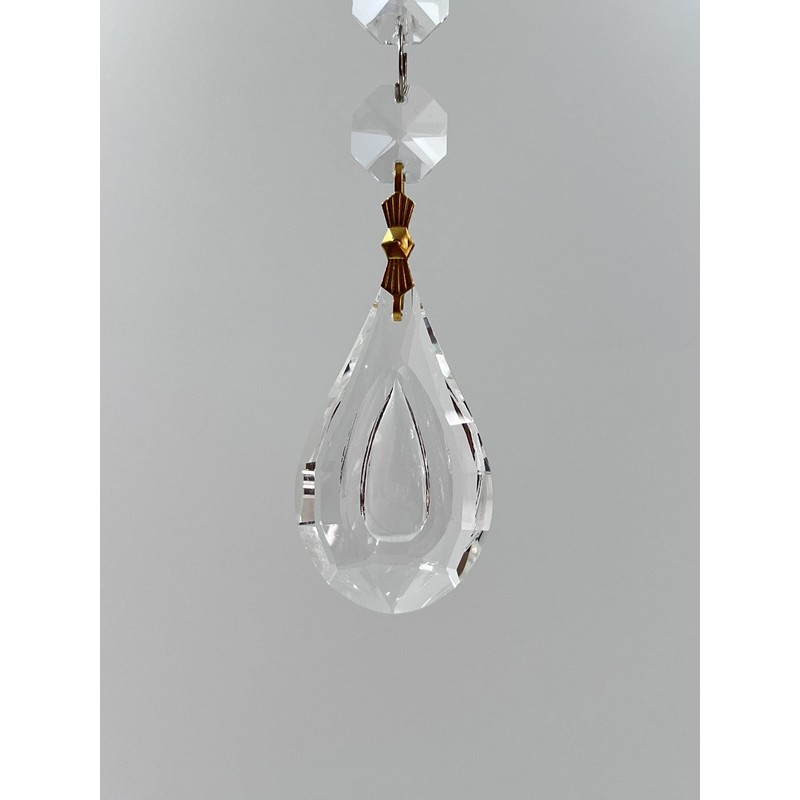 sky voyage Suncatcher Dragon Eyes 38mm Transparent Chandelier Prism Set