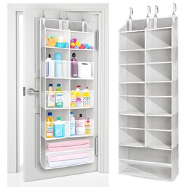 ULG Over the Door Organizer, 5-Tier Extra Large Hanging Storage with 10 Mesh Pockets, 100 lbs Capacity, Heavy Duty Door Organizer for Closet, Bedroom, Nursery