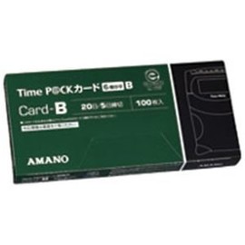 Amano Time Pack Card (6 column printing) B (2 sets of 2)