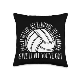 Volleyball Beach Volleyball Indoor Volleyball Middle Blocker Throw Pillow