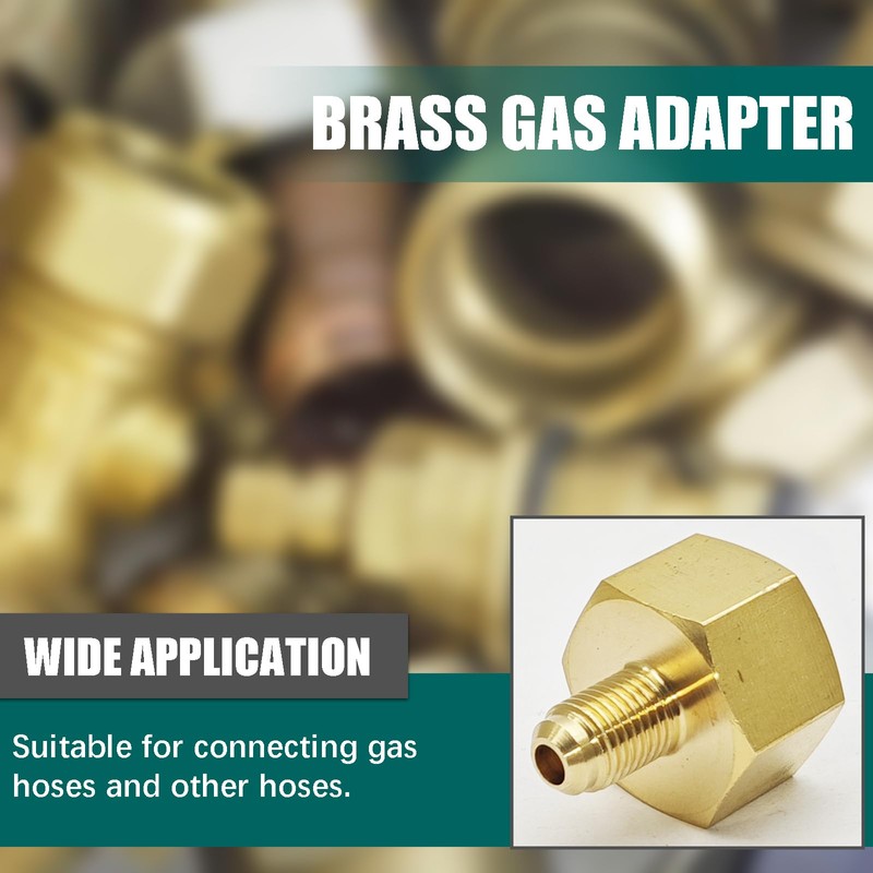 1 Piece Brass Flare Adapter Gas Connection Fitting, G5/8" Female