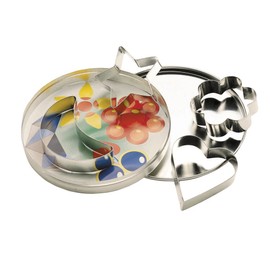 Kitchen Craft Novelty Shaped Cutters With Metal Storage Tin, Set of 4