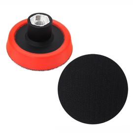 SUBRILLI 3 Inch Hook and Loop Backing Pads Orbital Sander Polisher Backer Pads with 5/8"-11 Drill Adapter 2-Pcs