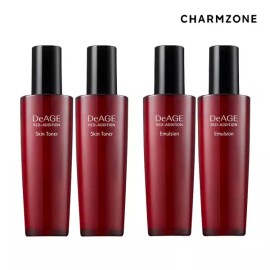 Charmzone 참존 디에이지 레드에디션 4종세트(스킨2+에멀전2) [참존 디에이지 레드에디션 4종세트(스킨2+에멀전2)] Chamzone D.Age Red Edition 4-Item Set (2 Skins + 2 Emulsions)