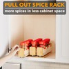 SpaceAid Bamboo Pull Out Spice Rack Organizer for Cabinet, Heavy
