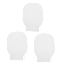Healeved 3pcs Exfoliating Glove for Gentle Dead Skin Removal Reusable Shower Mitten for Sensitive Skin Luxurious Bath Stylish and Easy to Clean Design