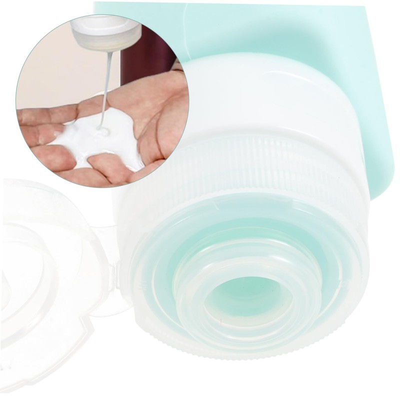 Baluue 4pcs Travel Refillable Toiletry Bottles Leak Travel Shampoo Containers