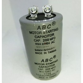 Anchilly ABC CD60 Motor Starting Capacitor 200mF 200UF 125VAC HVAC 125V Aluminum Capacitor