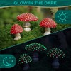 3Pcs Mushrooms Mini Miniature Figurines Garden Mushrooms Model Statue Ornaments
