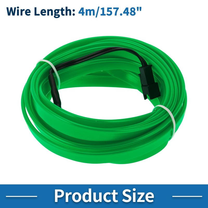 A ABSOPRO 4m EL Wire Cable LED Glow String Light