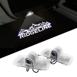 2 pcs Non-Fading Ridgeline LED Car Door Logo Lights Courtesy Projector Laser Welcome Light Ghost Shadow Lights Puddle lamp Fit for 2017-2021 Ridgeline Accessorie (Ridgeline02 -HD)