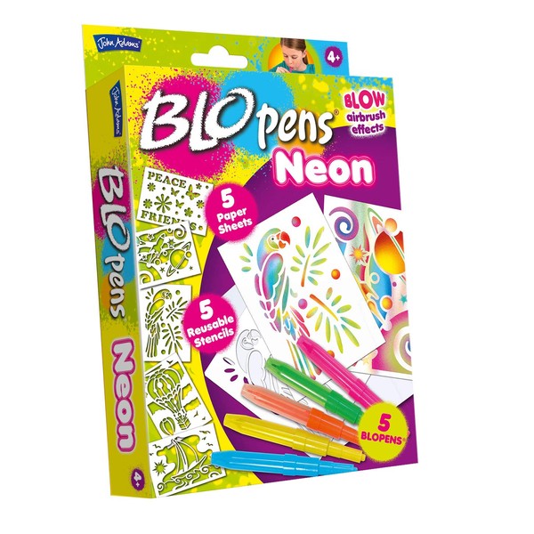 John Adams | BLOPENS® Neon: Blow neon airbrush effects | Arts & crafts | Ages 4+
