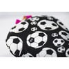 Liix Kinder Kids' Saddle Cover Soccerball Sattelbezug, Schwarz, Einheitsgröße