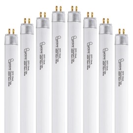 Wesome Lighting 8 Pack 12 Inch F8T5/WW Fluorescent Light Bulb, 3000K Warm White, T5 8 Watts Fluorescent Replacement Bulb for Counter and Cabinet Fixture, G5 Base