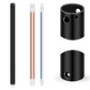 VIHOSE 18 Inch Ceiling Fan Downrod with Extension Cord 1.5