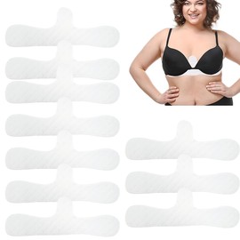 Uqingo Pack of 10 Cotton Bra Inserts, Sweating, Reusable Cotton Bra Inserts, Breast Sweat Absorber Pads, Sweating Extra Soft for Women for Sports and Breastfeeding