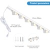 Hiiglxii Plug in Track Lighting with Power Cord, 6-Light LED