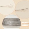 BENECREAT 240-Feet 0.015inch (0.38mm) 7-Strand Bead String Wire Nylon Coated