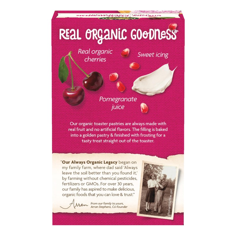 Nature's Path Organic Frosted Cherry Pomegranate Toaster Pastries, 11 oz