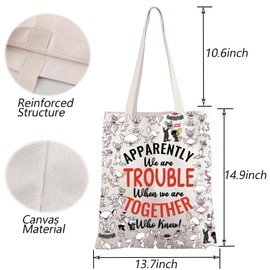 TGBJE Pinky Brain Inspired Tote Bag Rat Brain Fans Gift Cartoon Movie Characters Shopping Bag Mouse Movie Lover Gift (C-Pinky Brain tote)