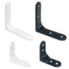 12 PCS Furniture Shelf Brackets, 90-Degree Metal L-Shaped Corner Supports