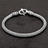 Silverly 4 mm Thick Chunky 925 Solid Silver Men's Bracelets