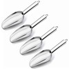 LIANYU Mini Ice Scoop Set of 4, 3 Ounce Stainless