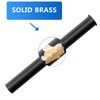 OPERMAXER Flanged Sink Tailpiece 1-1/4 in. OD, 12 inch Brass