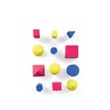hand2mind Foam Geometric Solid Blocks, Assorted Colors, 3D Shapes (Set