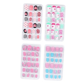Baluue Boxes False Nails Fake Nails Fake Fake Nails Press Nails Medium Toenails Press on Nails Fake Nails with Glue Short Press Nails Abs Environmental Protection Material