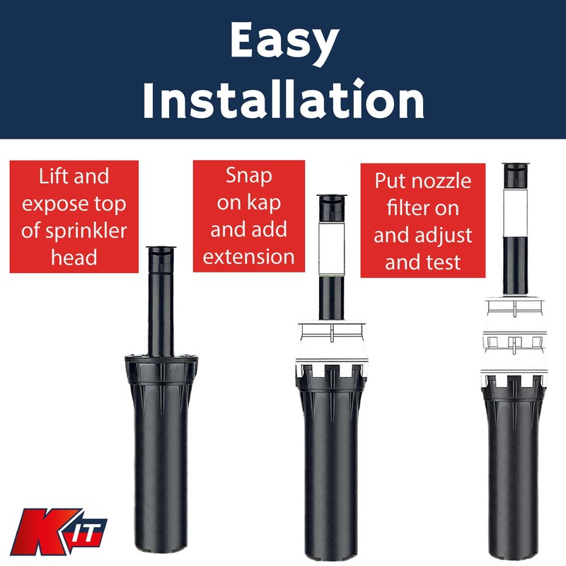 K-IT 1.5 Inch Pop-Up Riser Extension Purple 2 Pack, No-Dig